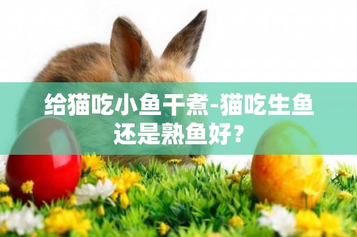 給貓吃小魚干煮-貓吃生魚還是熟魚好？