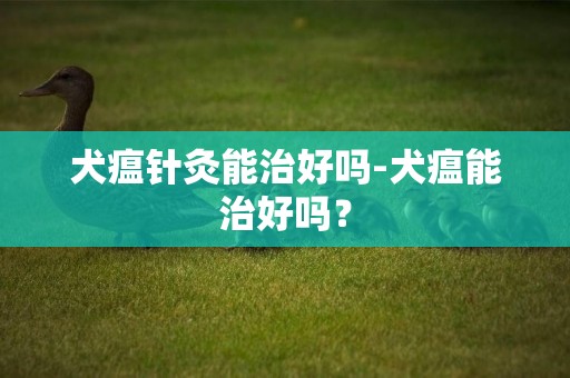 犬瘟針灸能治好嗎-犬瘟能治好嗎？