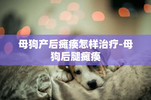 母狗產后癱瘓怎樣治療-母狗后腿癱瘓