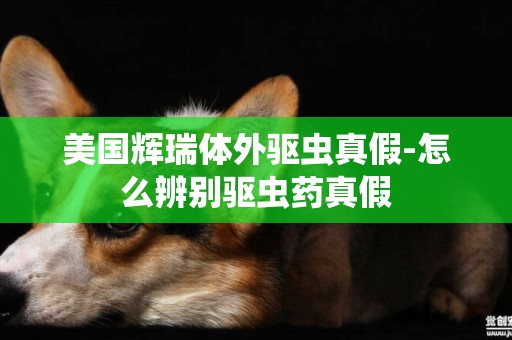 美國輝瑞體外驅蟲真假-怎么辨別驅蟲藥真假