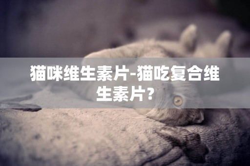 貓咪維生素片-貓吃復合維生素片？