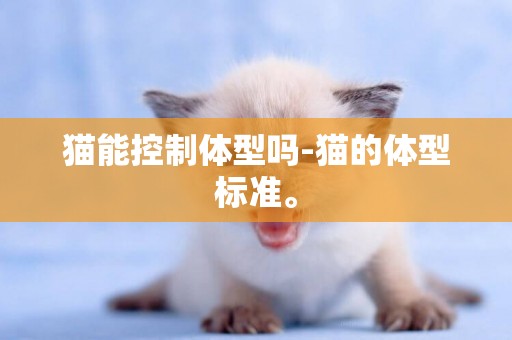 貓能控制體型嗎-貓的體型標準。