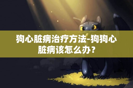 狗心臟病治療方法-狗狗心臟病該怎么辦？