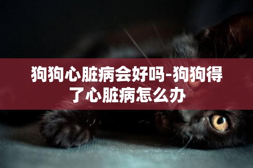 狗狗心臟病會好嗎-狗狗得了心臟病怎么辦
