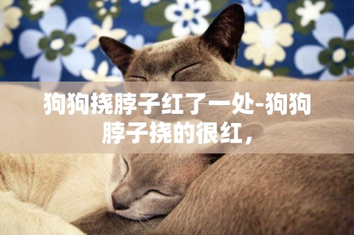 狗狗撓脖子紅了一處-狗狗脖子撓的很紅，