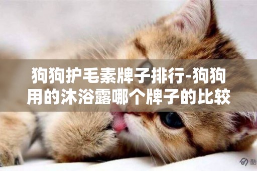 狗狗護毛素牌子排行-狗狗用的沐浴露哪個牌子的比較好？