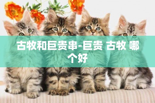 古牧和巨貴串-巨貴 古牧 哪個好