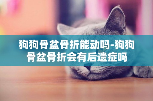 狗狗骨盆骨折能動嗎-狗狗骨盆骨折會有后遺癥嗎