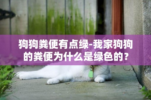 狗狗糞便有點綠-我家狗狗的糞便為什么是綠色的？