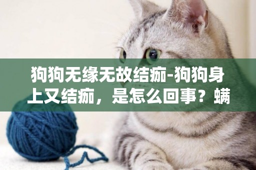 狗狗無緣無故結痂-狗狗身上又結痂，是怎么回事？螨蟲嗎？