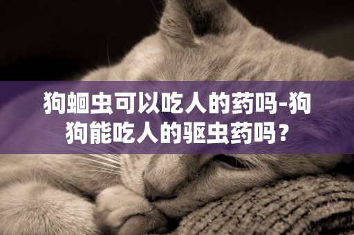 狗蛔蟲可以吃人的藥嗎-狗狗能吃人的驅蟲藥嗎？