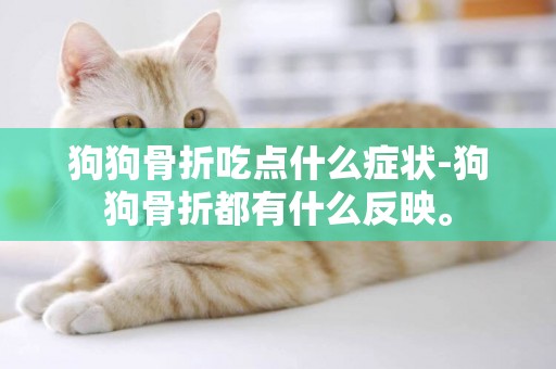 狗狗骨折吃點什么癥狀-狗狗骨折都有什么反映。