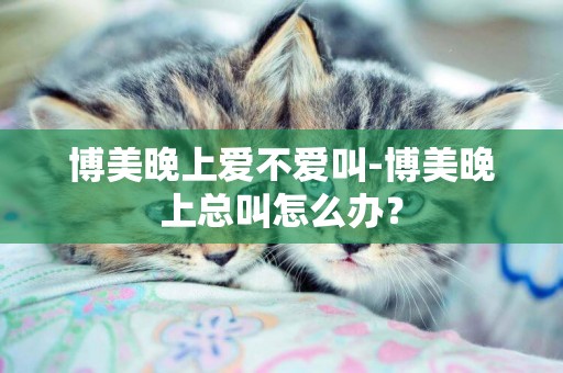 博美晚上愛不愛叫-博美晚上總叫怎么辦？