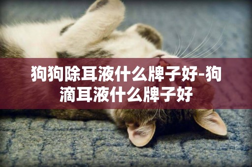 狗狗除耳液什么牌子好-狗滴耳液什么牌子好