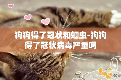 狗狗得了冠狀和蛔蟲-狗狗得了冠狀病毒嚴重嗎
