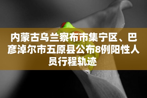 內蒙古烏蘭察布市集寧區、巴彥淖爾市五原縣公布8例陽性人員行程軌跡 