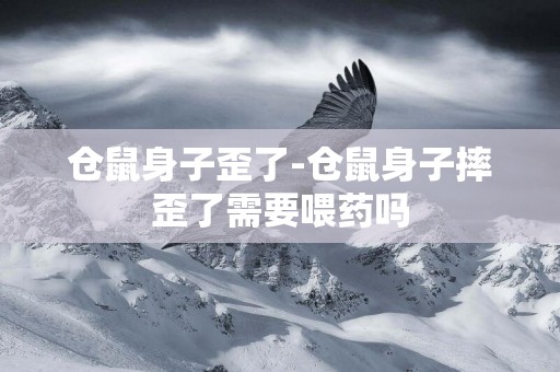 倉鼠身子歪了-倉鼠身子摔歪了需要喂藥嗎