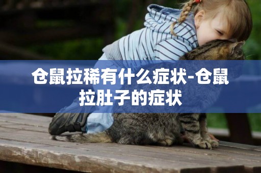 倉鼠拉稀有什么癥狀-倉鼠拉肚子的癥狀