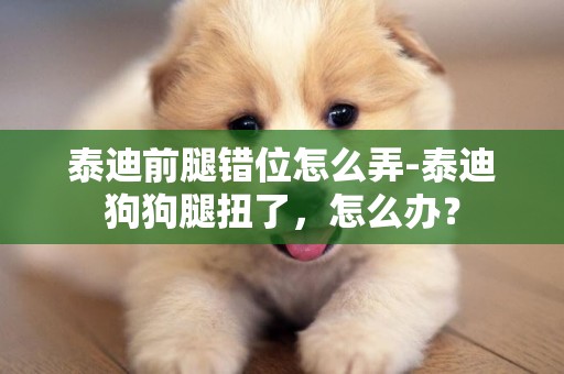 泰迪前腿錯位怎么弄-泰迪狗狗腿扭了，怎么辦？