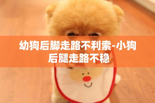 幼狗后腳走路不利索-小狗 后腿走路不穩