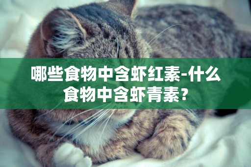 哪些食物中含蝦紅素-什么食物中含蝦青素？