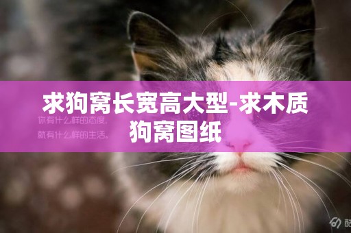 求狗窩長寬高大型-求木質狗窩圖紙
