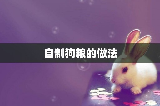 自制狗糧的做法