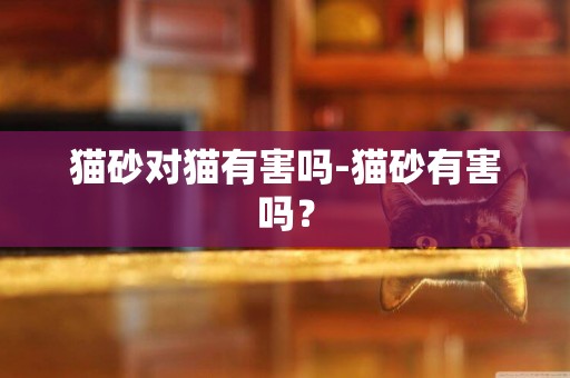 貓砂對貓有害嗎-貓砂有害嗎？