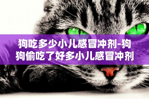 狗吃多少小兒感冒沖劑-狗狗偷吃了好多小兒感冒沖劑,有沒有事啊