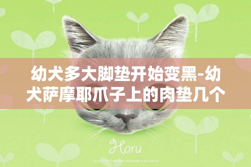 幼犬多大腳墊開始變黑-幼犬薩摩耶爪子上的肉墊幾個月可以完全變黑，還有打育苗問題？