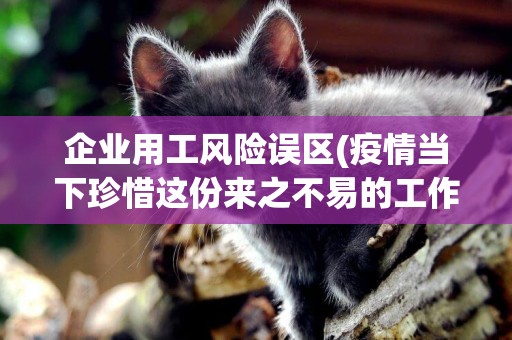 企業用工風險誤區(疫情當下珍惜這份來之不易的工作) 