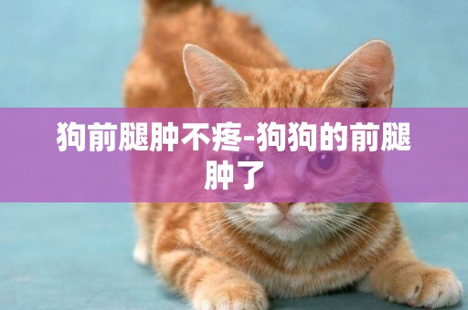 狗前腿腫不疼-狗狗的前腿腫了
