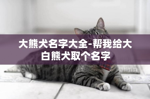 大熊犬名字大全-幫我給大白熊犬取個名字