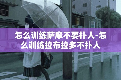 怎么訓練薩摩不要撲人-怎么訓練拉布拉多不撲人