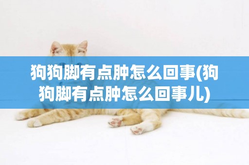 狗狗腳有點腫怎么回事(狗狗腳有點腫怎么回事兒)