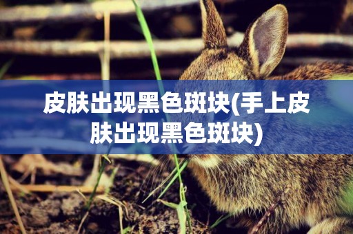 皮膚出現黑色斑塊(手上皮膚出現黑色斑塊)