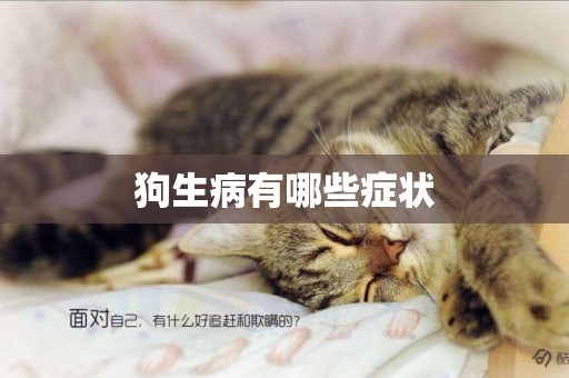 狗生病有哪些癥狀