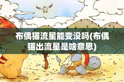 布偶貓流星能變沒嗎(布偶貓出流星是啥意思)