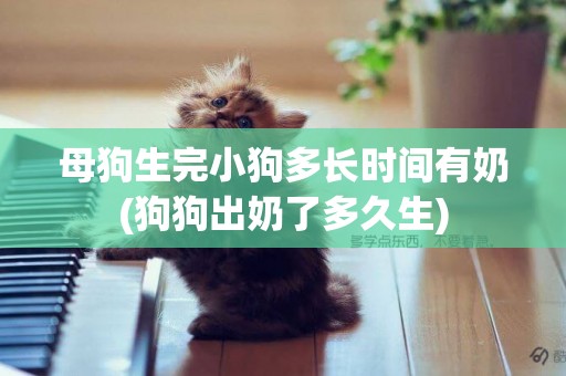 母狗生完小狗多長時間有奶(狗狗出奶了多久生)