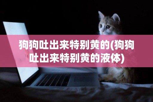 狗狗吐出來特別黃的(狗狗吐出來特別黃的液體)