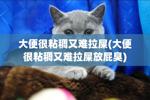 大便很粘稠又難拉屎(大便很粘稠又難拉屎放屁臭)