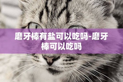 磨牙棒有鹽可以吃嗎-磨牙棒可以吃嗎