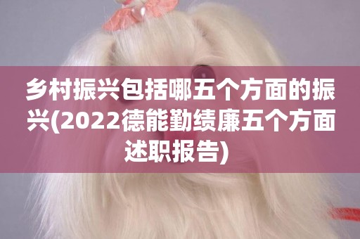 鄉村振興包括哪五個方面的振興(2022德能勤績廉五個方面述職報告) 