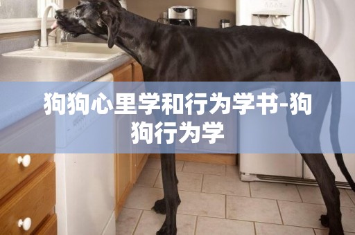 狗狗心里學和行為學書-狗狗行為學