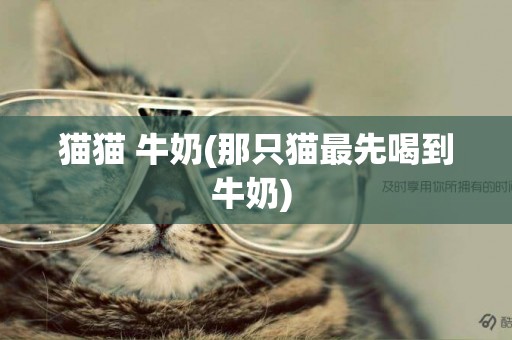 貓貓 牛奶(那只貓最先喝到牛奶) 