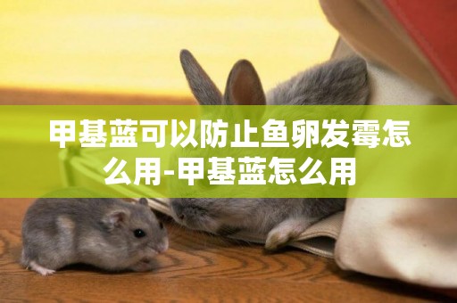 甲基藍可以防止魚卵發霉怎么用-甲基藍怎么用