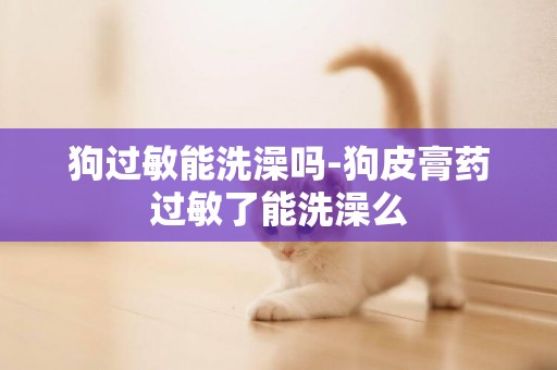 狗過敏能洗澡嗎-狗皮膏藥過敏了能洗澡么