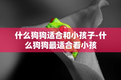 什么狗狗適合和小孩子-什么狗狗最適合看小孩