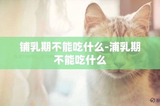 鋪乳期不能吃什么-浦乳期不能吃什么