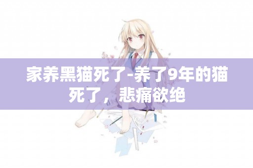 家養黑貓死了-養了9年的貓死了，悲痛欲絕